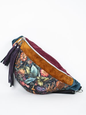 Kolorowa damska nerka w kwiaty torebka damska KWIATOWA ROZKOSZ