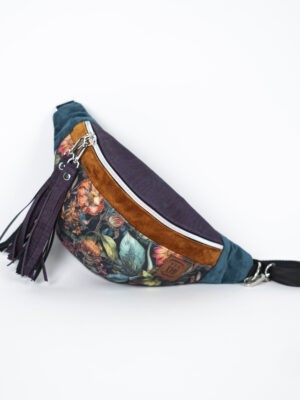 Kobieca nerka saszetka damska w kwiaty KWIATOWA ROZKOSZ