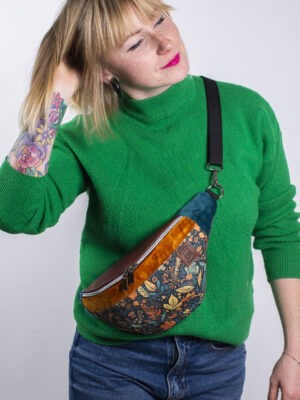 Nerka damska w jesiennych barwach w kolorowe liście JESIENNY LIŚĆ