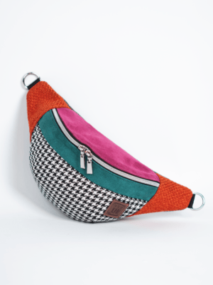 Damska nerka pepitka kolorowa saszetka biodrowa ENERGIA ŻYCIA