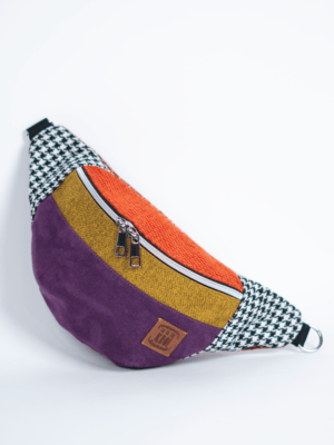 Fioletowa nerka dla kobiety kolorowa saszetka biodrowa ENERGIA ŻYCIA