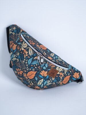 Turkusowa nerka damska nieprzemakalna JESIENNY LIŚĆ