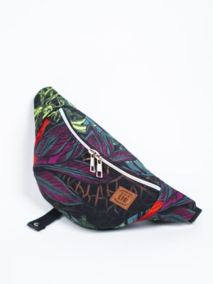 Czarna nerka damska nieprzemakalna monstery MIEJSKA DŻUNGLA