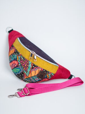 Kolorowa nerka damska na wiosnę z kolorowym paskiem HARMONIA BARW