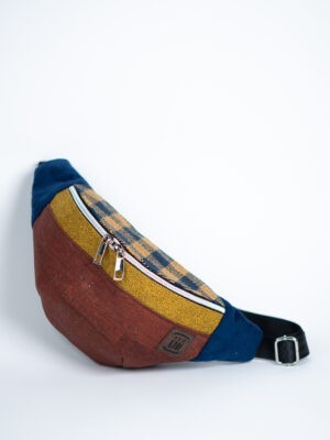 Brązowa męska nerka torba na pas dla mężczyzny ODCIENIE ZIEMI