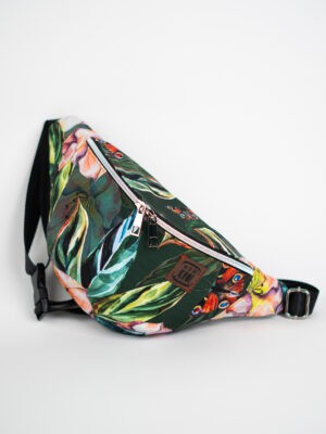 Zielona nerka damska w motyle TROPIKALNA OPOWIEŚĆ