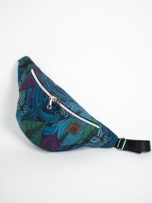 Turkusowa nerka w monstery sportowa saszetka damska TROPIKALNY ZMIERZCH