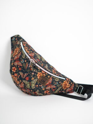 Czarna nerka damska w motyle elegancka saszetka damska MOTYLEM JESTEM