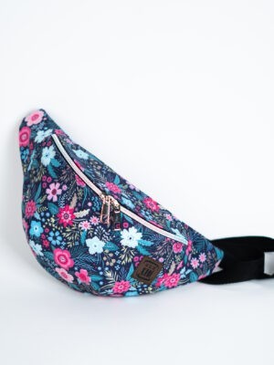 Kolorowa sportowa nerka damska w kwiaty LETNIA ŁĄKA