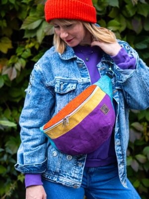 Kolorowa nerka damska oryginalna saszetka damska xxl ENERGIA ŻYCIA